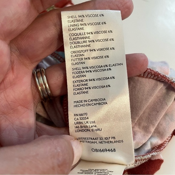 Free People Ginger Snap Top in Rust Criss Cross Strappy OB1669468 Size Medium - Picture 8 of 11